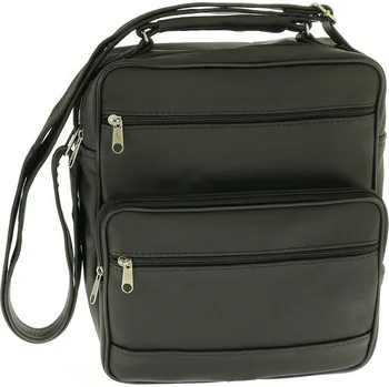 Kabelka Kabelka přes rameno z pravé kůže černá