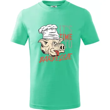 It's Time to Barbeque - Tričko dětské bavlněné - 98 cm / 2 roky ( Mátová )