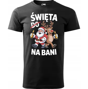 Pánské tričko TRIČKO PÁNSKÉ VTIPNÉ VÁNOCE NA BANI MIKULÁŠ SOB DÁREK PRO NĚJ XL