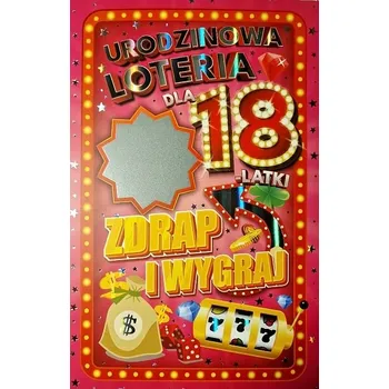 Stírací Los los k narozeninám Přání k 18. narozeninám Stírací Los los k osmnáctým narozeninám