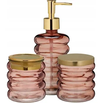 Sada koupelnových doplňků Sada koupelnových doplňků Bathroom Solutions, 3 díly, růžová