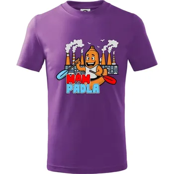 Mám pádla - Tričko dětské bavlněné - 134 cm/8 let ( Fialová )