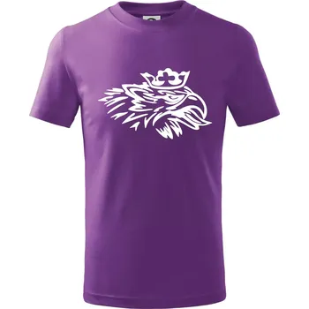 Rozezlený orel - Tričko dětské bavlněné - 122 cm/6 let ( Fialová )