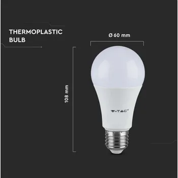 Žárovka neutrální bílá LED žárovka 8,5W E27