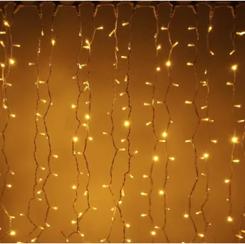 Vánoce Vánoční světelný závěs 184029/TEP 3 m 192 LED teplá bílá