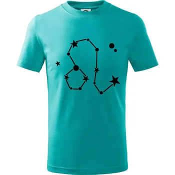 Souhvězdí - Leo - Lev - Tričko dětské bavlněné - 98 cm / 2 roky ( Emerald )