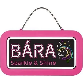 Party dekorace ALBI Neonová cedulka se jménem - Bára