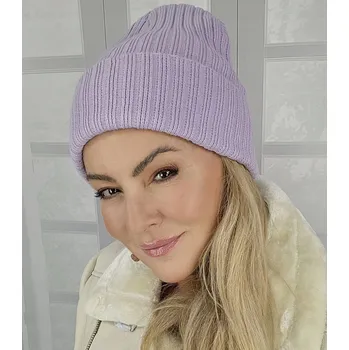 Čepice Agrafka čepice beanie fialová, univerzální velikost