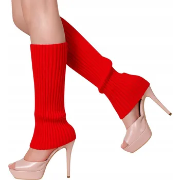 Dámské ponožky Ponožky ponožky tepláky teplé vysoké retro dámské červené