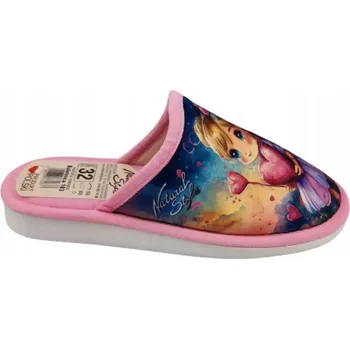 Chlapecké bačkory Dětské nazouvací bačkory domácí 184 BALETKA růžové vel. 29