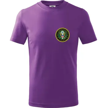 United States Army barevné - Tričko dětské bavlněné - 134 cm/8 let ( Fialová )