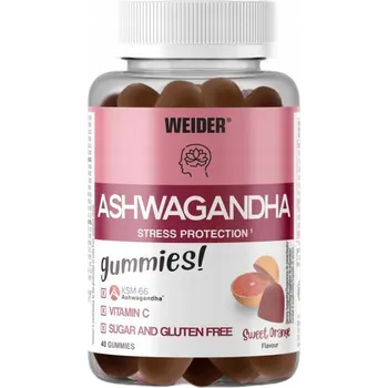Weider Ashwagandha Gummies 40 želé Extrakt Stres Relax Uklidnění Nervy