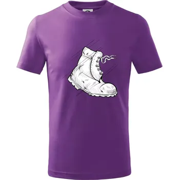 Boty do nepohody - Tričko dětské bavlněné - 122 cm/6 let ( Fialová )