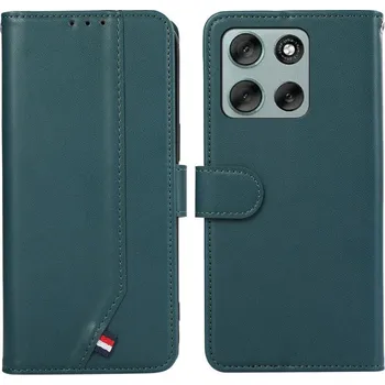 Pouzdro na mobilní telefon ABEEL 129002 Jemné Peněženkové pouzdro Motorola Moto G86 Power 5G zelený