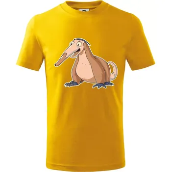 Chlapecké tričko Mravenečník kreslený hnědý - Tričko dětské bavlněné - 146 cm/10 let ( Žlutá )