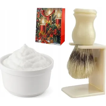 Štětka na holení s přírodním vlasem Mýdlo Citlivá pleť Sada na holení