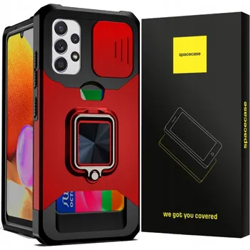 Pouzdro na mobilní telefon Zadní Kryt Spacecase pro Samsung Galaxy A32 4G červený