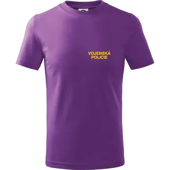 Vojenská Policie - Tričko dětské bavlněné - 146 cm/10 let ( Fialová )
