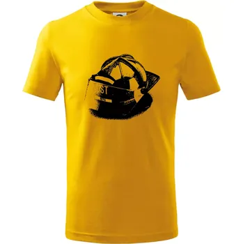 Chlapecké tričko Hasičská helma Americká - Tričko dětské bavlněné - 146 cm/10 let ( Žlutá )