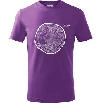 Letokruhy - 75 - Tričko dětské bavlněné - 104-110cm / 3-4 roky ( Fialová )