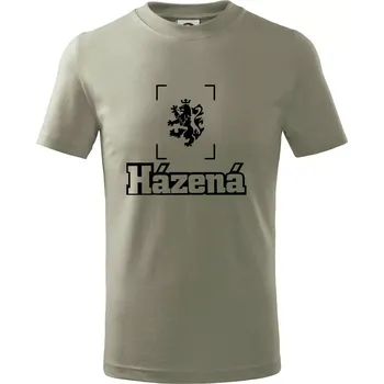 Chlapecké tričko Národní házená lev - Tričko dětské bavlněné - 98 cm / 2 roky ( Light khaki )