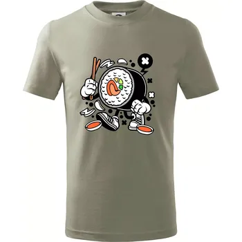 Sushiman - Tričko dětské bavlněné - 98 cm / 2 roky ( Light khaki )