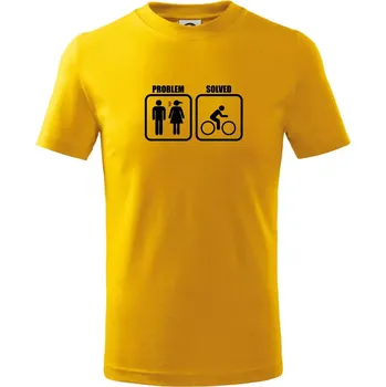 Chlapecké tričko Problém - Kolo - Tričko dětské bavlněné - 122 cm/6 let ( Žlutá )