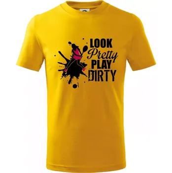 Chlapecké tričko Look pretty play - Tričko dětské bavlněné - 134 cm/8 let ( Žlutá )