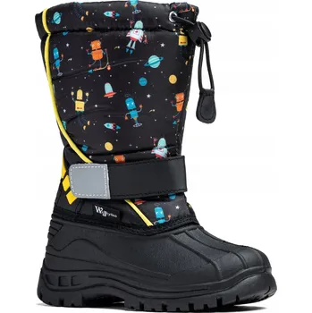 Dívčí sněhule Wojtyłko dětské sněhule černé, velikost 31