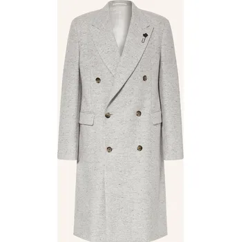 Pánský zimní kabát Lardini Pánský Vlněný Kabát, světle šedá, 50