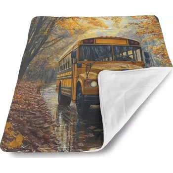 deka Sablio Deka pro miminko Žlutý školní autobus - 80x100 cm