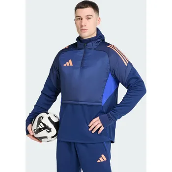 Fotbal ADIDAS Zimní mikina Tiro 25 Competition M MODRÁ|ORANŽOVÁ