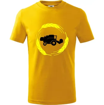 Kombajn klasy - Tričko dětské bavlněné - 98 cm / 2 roky ( Žlutá )