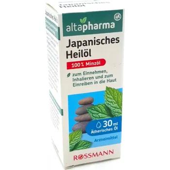 Altapharma JAPONSKÝ MENTOLOVÝ OLEJ proti BOLESTI k VTÍRÁNÍ a INHALACI 30ml DE