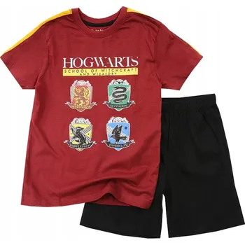 CHLAPECKÉ PYŽAMO KRÁTKÝ RUKÁV šortky TRIČKO vínové HARRY POTTER 152 D010F