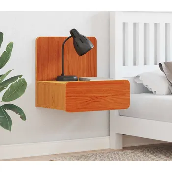 Noční stolek vidaXL Noční stolek se zásuvkou 2 pcs Voskově hnědá 44 x 32,5 x 40 cm [873492]