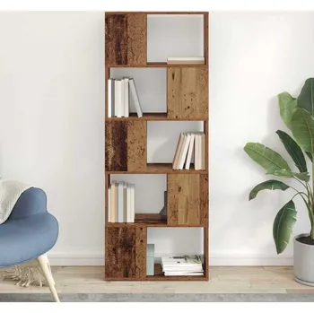 Televizní stolek vidaXL Sestava TV skříněk Hnědá 60 x 24 x 156 cm kompozitní dřevo [875197]