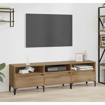 Televizní stolek vidaXL Televizní skříň se zásuvkou Artisanový dub 150 x 30 x 45 cm [879484]