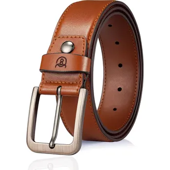 Opasek Bullcaptain pánský kožený opasek Almut Hnědý - Model V dárkové krabičce