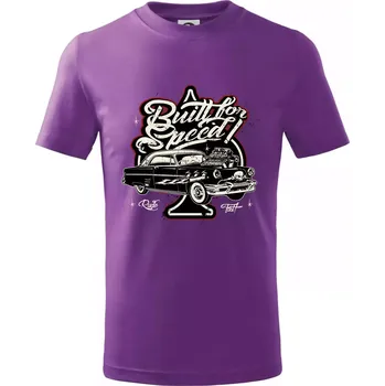 Built for speed - Tričko dětské bavlněné - 122 cm/6 let ( Fialová )