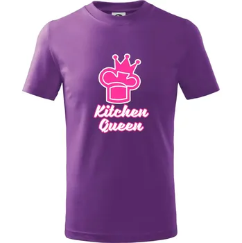 Chlapecké tričko Kitchen Queen - Kuchařka - Tričko dětské bavlněné - 122 cm/6 let ( Fialová )