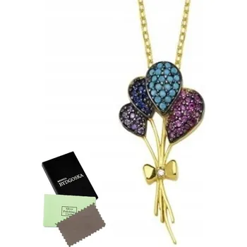 Náhrdelník STŘÍBRNÝ POZLACENÝ NÁHRDELNÍK 925 CELEBRITKA STŘÍBRO