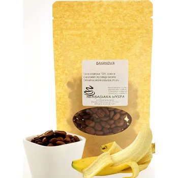Káva Káva zrna Arabica Herbaciana Wyspa s příchutí banánové káva 250 g