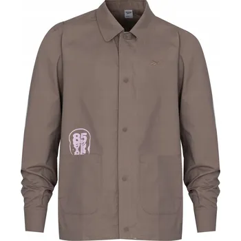 Pánská košile Reebok pánská košile CL SKATE SHIRT s dlouhým rukávem, klasický střih, bavlna, velikost L