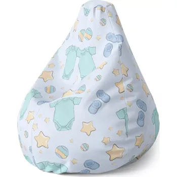 Sedací pytel Sablio Sedací vak Pear Dětské oblečky - 70 x 95 x 15 cm