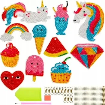 Obraz Diamantová Výšivka / Diamond Painting + klíčenky