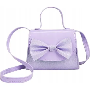 Kabelka Levandulová kabelka pro dívku s elegantní fialovou mašlí