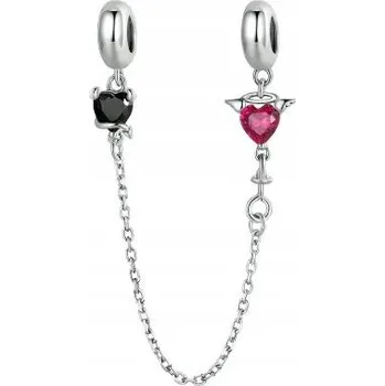 Přívěsek Stříbrný řetízek pro zabezpečení přívěsků charms s925 SimplyMe + DÁREK