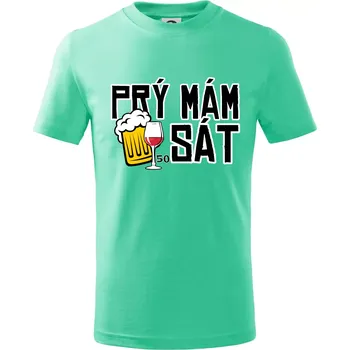 Chlapecké tričko Prý mám 50 SÁT - Tričko dětské bavlněné - 98 cm / 2 roky ( Mátová )