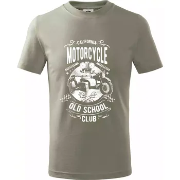 Chlapecké tričko California Old School Club - Tričko dětské bavlněné - 98 cm / 2 roky ( Light khaki )